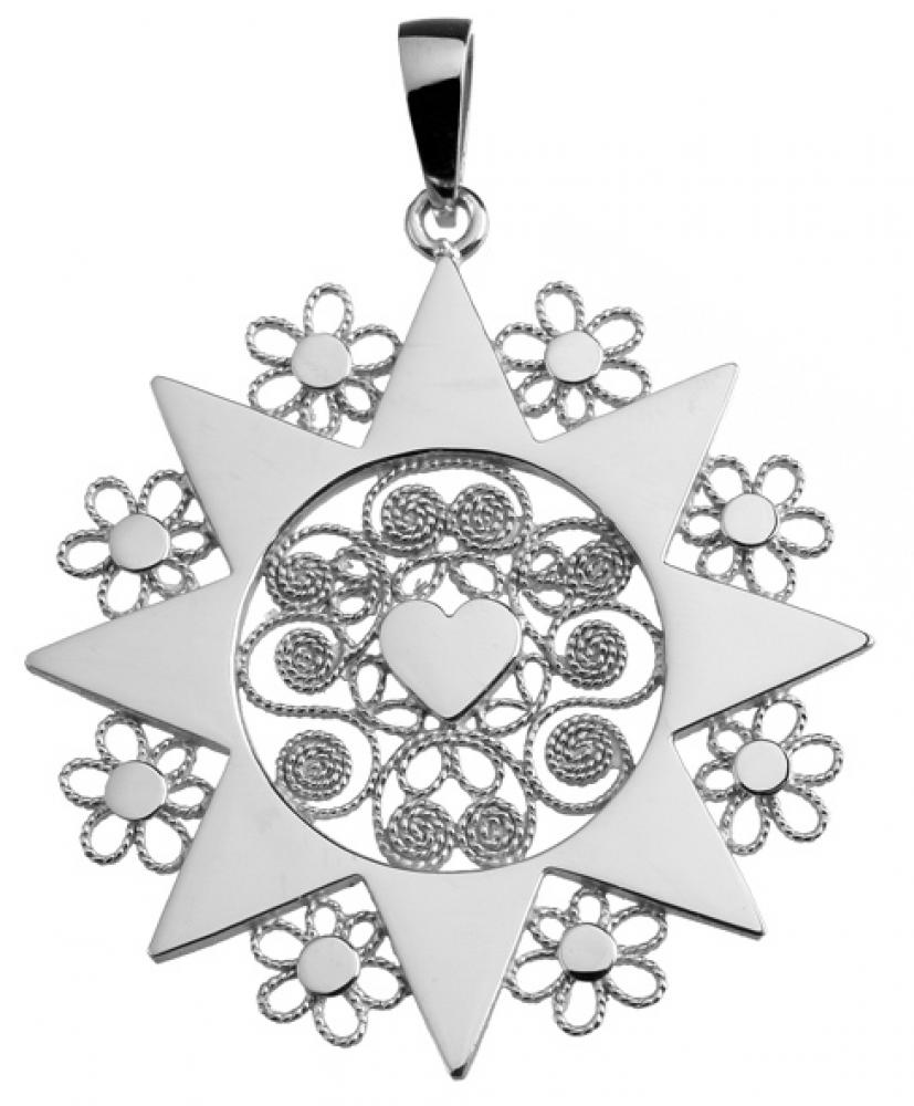 Ciondolo presentosa P08 in argento 925%° Cm 3.7